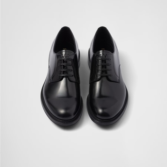 Prada Brushed Leather Lace-up Derby shoe. Prada size 9 US 10. - Picture 7 of 16